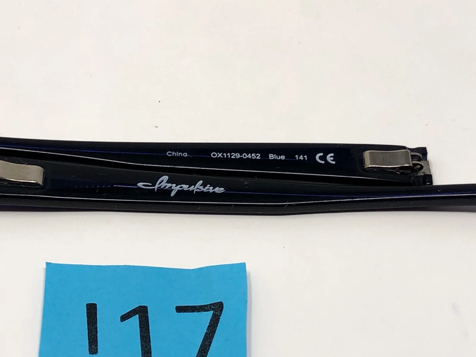 Authentic Temple Replacement PARTS Oakley 1129-0452 Blue IMPULSIVE !17 2