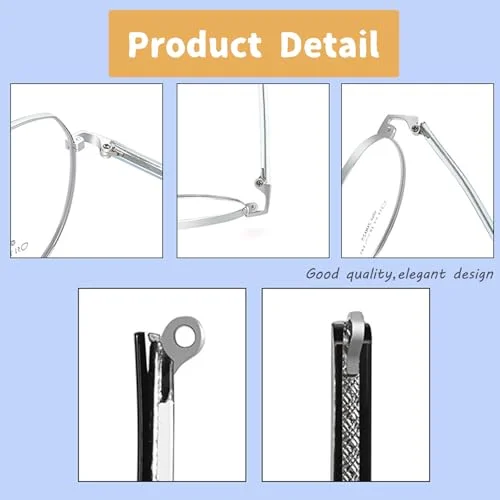 UPIONIC Glasses Replacement Temple, Eyeglass Arms Legs, Glasses Repair Kit Universal Eyeglasses Replacement with Screws(black) 2