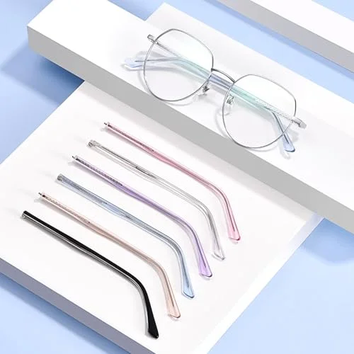 UPIONIC Glasses Replacement Temple, Eyeglass Arms Legs, Glasses Repair Kit Universal Eyeglasses Replacement with Screws(black) 3